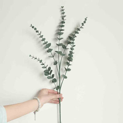 

Gobestart Artificial Fake Plastic Silk Eucalyptus Plant Flowers Home Garden Wedding Decor
