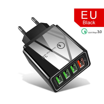 

〖Follure〗4USB Wall Charger QC30 Phone Fast Charger EU Plug QMs Quick Charge 5V 24A