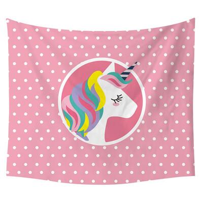 

Unicorn Microfiber Towel Colorful Unicorn Tapestry for Living Room Bedroom Dorm Decor