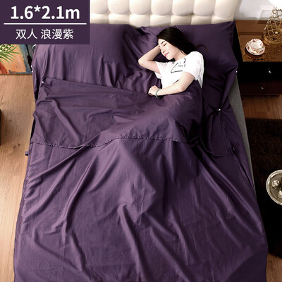 

Banjeni cotton travel dirty sleeping bag sheets 60 satin hotel anti-dirty sheets sleeping bag single double widened portable travel anti-dirty sheets Lin Biao p