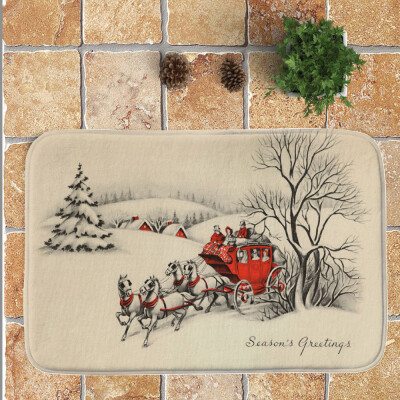 

〖Follure〗Merry Christmas Welcome Doormats Indoor Home Carpets Decor 40x60CM