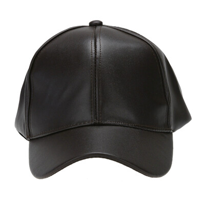 

Unisex Leather Baseball Cap Snapback Outdoor Sport Adjustable Hat