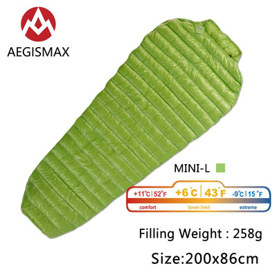 

AEGISMAX Outdoor Camping Ultralight 95 Goose Down Mummy Sleeping Bag Three-Season Down Sleeping Bag Outdoor Lazy bag
