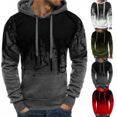 

USA Fashion Men Outwear Sweater Hoodie Warm Coat Jacket Slim Hooded Sweatshirt