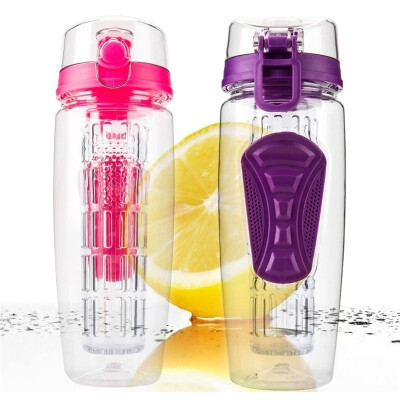 

1000ml Fruit Infusing Infuser Water Bottle BPA Free Plastic Sports Detox Health