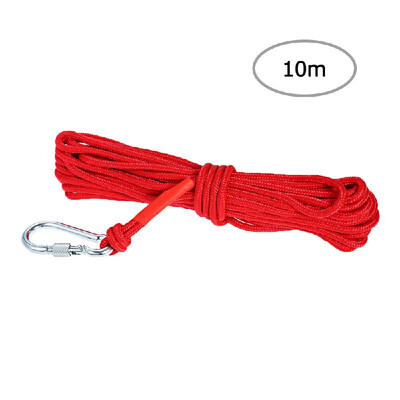 

Multi-function Nylon Rope & Carabiner Diameter 6mm Safe&Durable High Strength Safety Rope Outdoor Activities Tools