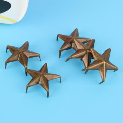 

Greensen 50pcs Metal Star Rivet Claws Stud for Leathercraft Bags Shoes DIY Decoration