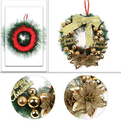 

Tailored Christmas Wreath Decor For Xmas Party Door Wall Hanging Garland Ornament 30CM