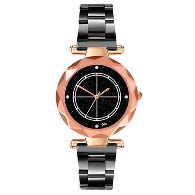

Women Watches Rhinestone Romantic Starry Sky Dial Ladies Quartz Wristwatch Design Alloy Strap Fashion Clock Gift Montre Femme