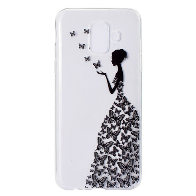 

Butterfly Girl Painting Phone Case for Samsung Galaxy A6 2018