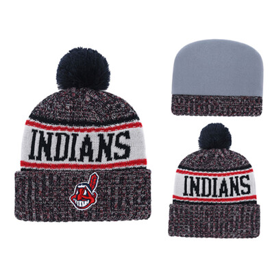 

MLB Baseball League Indians Cleveland Indians New Era Innocent Knitted Wool Baseball Cap