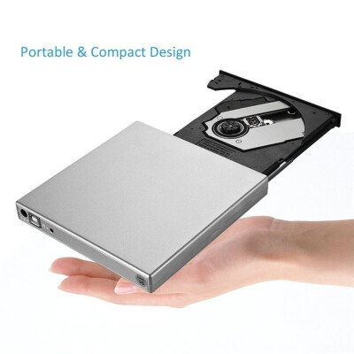 

Slim External Optical Drive USB 20 DVD Combo DVD ROM Player CD-RW Burner Writer Plug&Play for Laptop Desktop PC