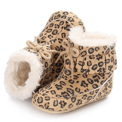 

2017 Fashion Toddler Girls Cut Bowknot Warm Shoes Baby Girls Autumn Winter Shoes Newborns First Walker Fashion Snow Boots j2