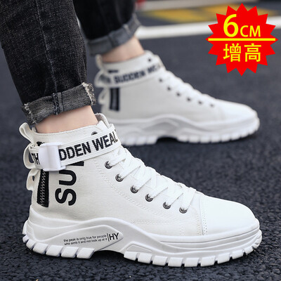 

Autumn Korean version of mens shoes sports leisure high-top canvas shoes in the summer tide shoes