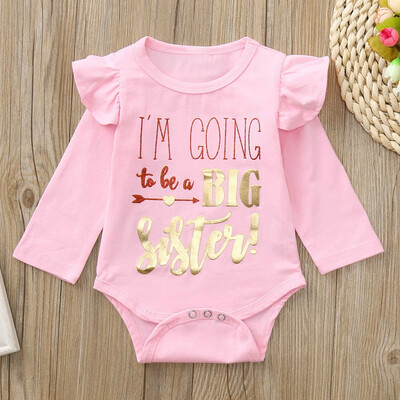 

Toddler Kids Baby Girls Long Sleeve Letter Print Romper Jumpsuit Clothes