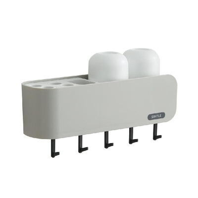 

Home Use Versatile Toothbrush Holder Bathroom Punch-Free ABS Toothpaste Organizer