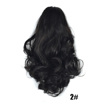

Gobestart Womens Claw Thick Wavy Curly Short Ponytail Horsetail Clip Hair Extensions