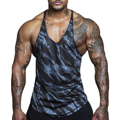 

Mens Gym Muscle Sleeveless Tank Top Tee Shirt Bodybuilding Sport Fitness Vest