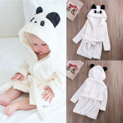 

Newborn Kids Boys Girls Panda Romper Jumpsuit Bodysuit Sleepwear Bath Pajamas Outfit Hooded Clothes