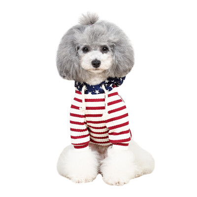 

Huayuan pets hoopet puppy clothes Teddy Bomei dog sweater autumn&winter clothes to keep warm small dog cat clothes S