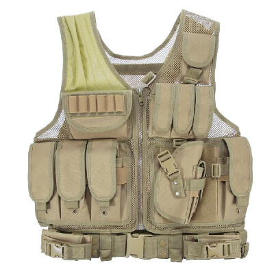 

Lixada Outdoor Military Tactical Army Polyester Airsoft War Game Hunting Vest for Camping Hiking