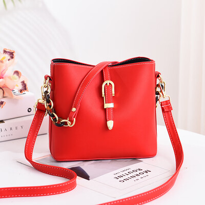 

Water-bucket bag womens summer fashion oblique-style bag simple-quality single-shoulder Korean-style single-shoulder Kore