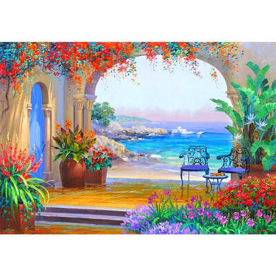 

5D DIY Full Drill Diamond Painting Quiet Seaside Cross Stitch Embroidery