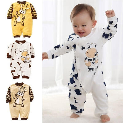 

Cow Newborn Girls Boys Clothes Jumpsuit Baby Outfit Infant Romper Clothes 0-24 Months