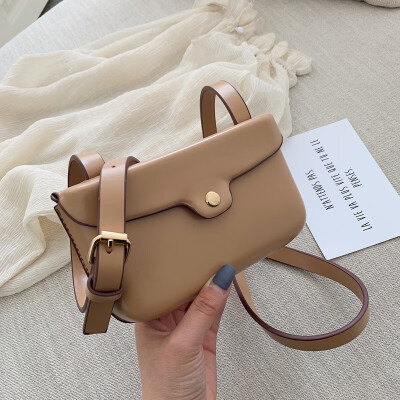

French Handbg New Womens 2019 Summer Shoulder Bags Korean Simple Western Small female Messenger Bag PU Fashion Crossbody Bag
