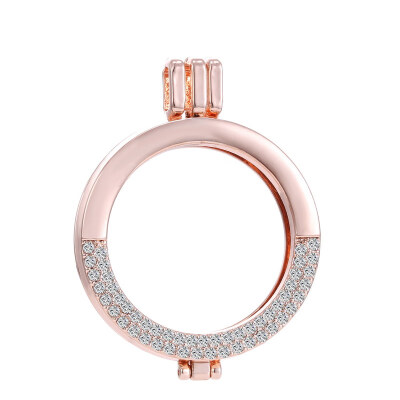 

Fashion Openable Lockets DIY Pendant DIY Necklace Women Fashion Jewelry My Coin Clear Crystal Floating Locket locketNo Chains