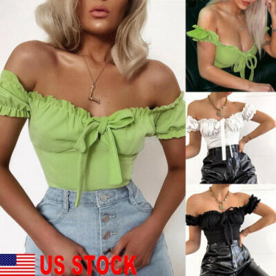 

Women Sexy Jumpsuit Bodycon Bodysuit Leotard Top Romper Blouse Summer Shirts US