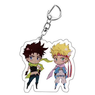 

CAR-TOBBY Anime Jojo Bizarre Adventure Acrylic Pendant Keychain Cosplay Prop Accessories Key Ring