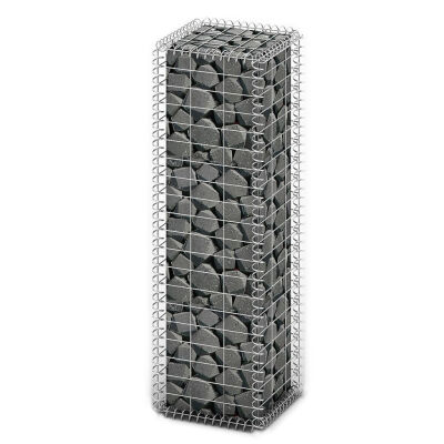 

Gabion Basket with Lids Galvanized Wire 394"x118"x118"