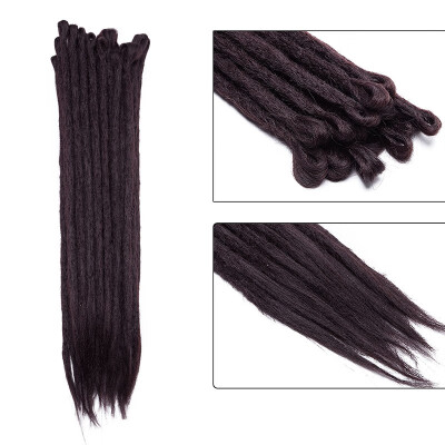 

Dreadlock Extension Ombre For Hip-Hop Synthetic Heat Resistant Crochet Braiding Hair Handmade Extension Twist Braiding For Women