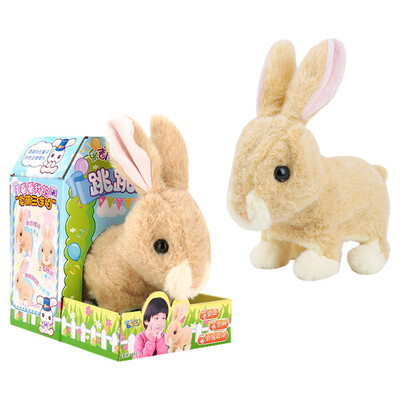 

〖Follure〗Cute Walking Pet Rabbit Electric Toy Soft Gift Plush Rabbit For Kids