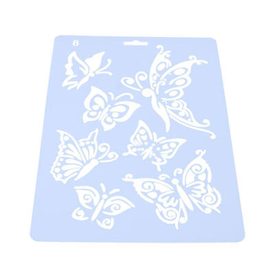 

DIY Butterfly Ruler Template Photo Album Hollow Stencils Decor Drawing Tool