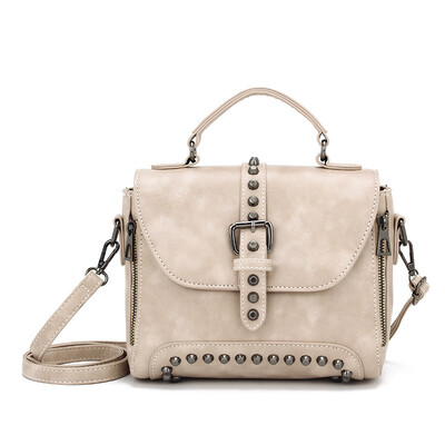 

AOILDLLI Crossbody Bags for Women Messenger Bags 2019 Vintage Leather Bags Handbags Women Famous Brand Rivet Small Shoulder