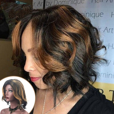 

〖Follure〗Womens Fashion Wig Brown Synthetic Hair Long Wigs Wave Curly Wig