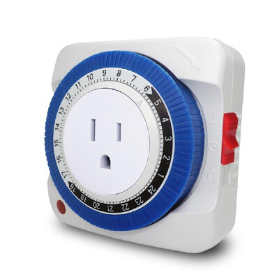 

24 Hour Plug-in Electric Mechanical Outlet Timer Switch Outlet Switch Outlet Mechanical Timing Socket