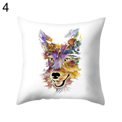 

Multi-Color Animal Face Square Throw Pillow Case Cushion Cover Bedding Articles