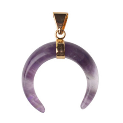 

Sterling Silver Crescent Moon Pendant NecklaceRing for Women Girl 18"