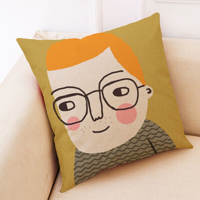 

〖Follure〗Cotton Linen Square Home Decorative Throw Pillow Case Sofa Waist Cushion Cover