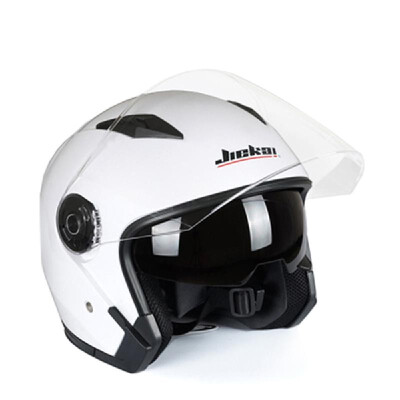 

JIEKAI Motorcycle Helmet Open Face Racing Riding Vintage Helmet with Dual Lens for Men Women