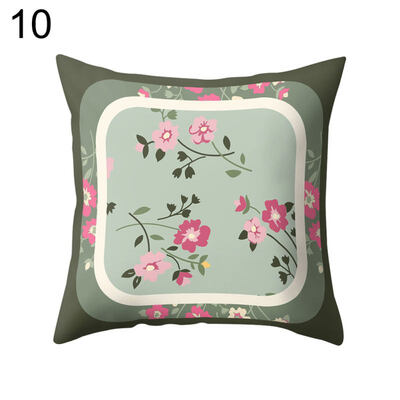 

Splicing Color Flower Square Throw Pillow Case Cushion Cover Bedding Articles
