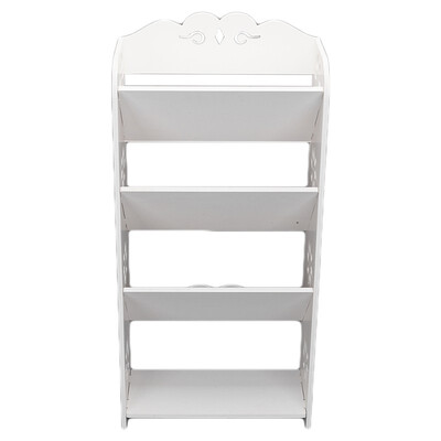 

4 Tier Storage Organizer Standing Shoe Rack Shelf Cabinet Space Saving White