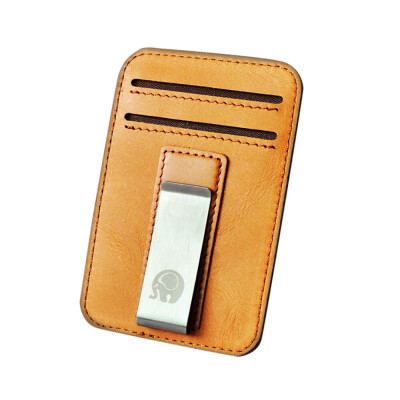 

Tailored Slim Minimalist Front Pocket Hook Blocking Leather Wallets Pocket Gifts