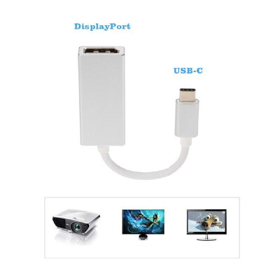 

USB 31 Type-C to DisplayPort DP 1080p HDTV Hub Adapter Data Cable for New MacBook 12" Google Chromebook Pixel