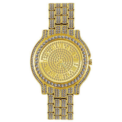 

Fashion Bling Diamond Watch WomenS Stainless Steel Quartz Wristwatch Ladies Luxury Gold Watches Rhinestone Reloj Mujer