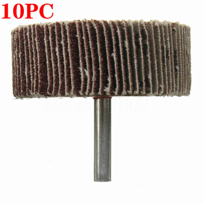 

〖Follure〗Sanding Polishing Grind Wheel Disc 80 Grit Cylinder Handle Flap Abrasive