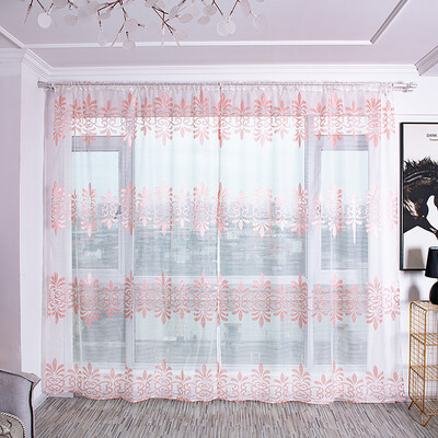 

Gobestart Sheer Curtain Tulle Window Treatment Voile Drape Valance Fabric